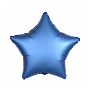 사틴풍선 별 45cm 블루